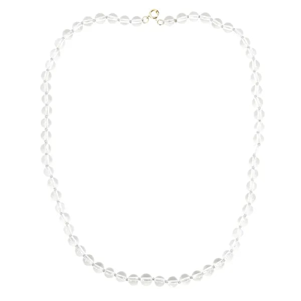 Collana di cristalli rotondi 6mm x 1pc