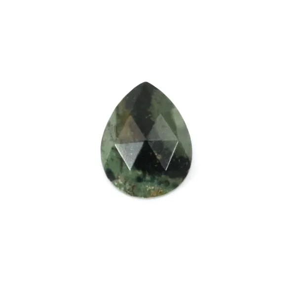 Kambaba Diaspro sfaccettato goccia cabochon 8x10mm x 1pc