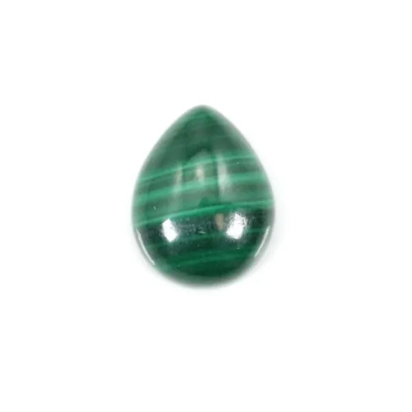 Cabochon Malachite goutte 8x10mm x 1pc
