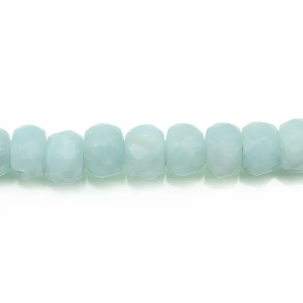 Amazonite Faceted Rondelle 3x5mm x 40cm