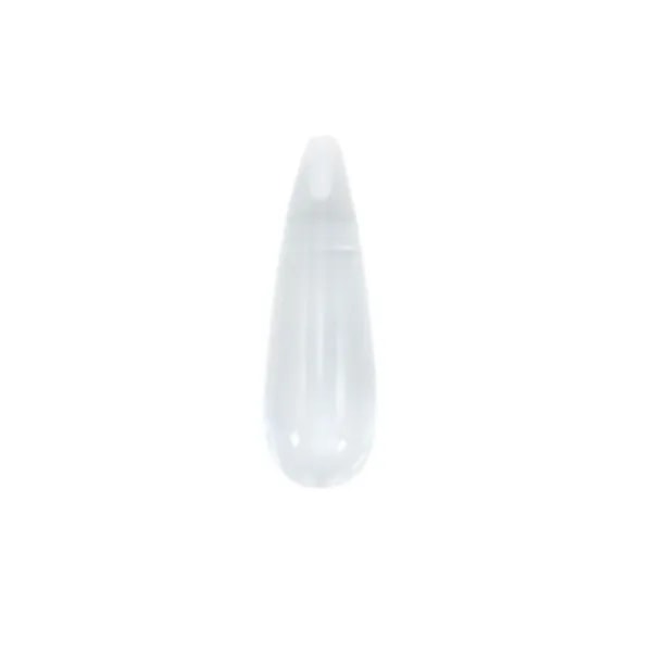 Cristal de rocha gota semi-perfurada 7x23mm x 1pc