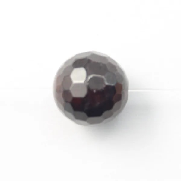Grenat Rond Facette  4mm x 10pcs