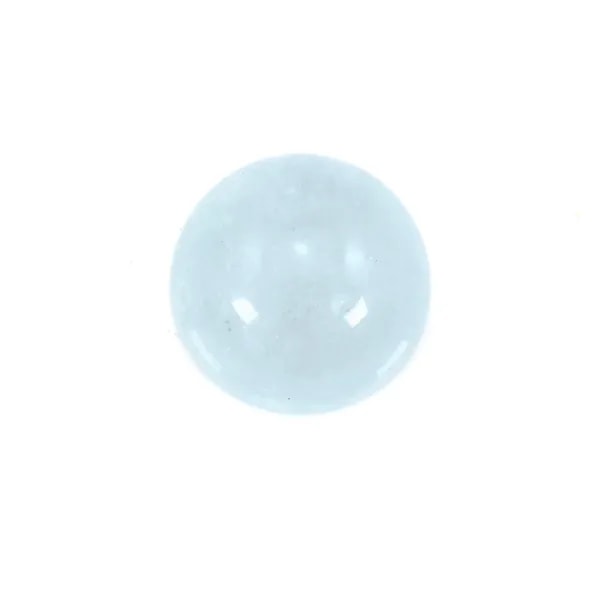 Cabochon aquamarine  round 10mm x 1pc