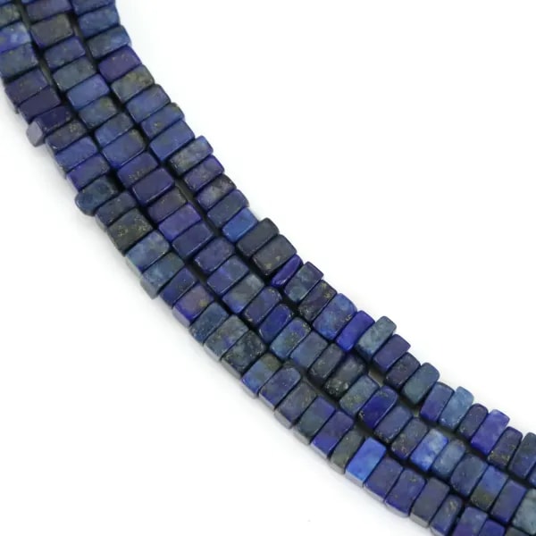 Lapis Lazuli rondelle carré 2x4mm x 39cm