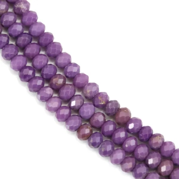 Phosphosidérite rondelle facetté 3x4mm x 40cm