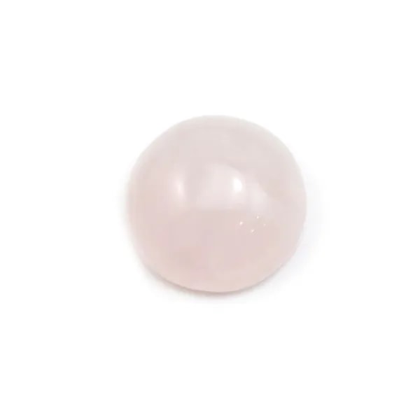 Cabochon Quartz Rose Rond-plat 8mm x 5pcs