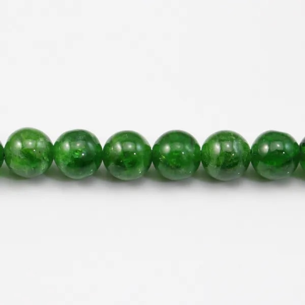 Tsavorite ronde 5mm x 40cm