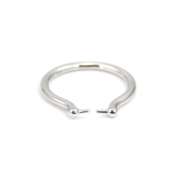 Anillo de perlas totalmente calado - Plata 925 rodio x 1pc