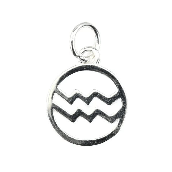 Charm astrological sign 10x15mm - Aquarius - Silver 925 x 1pc
