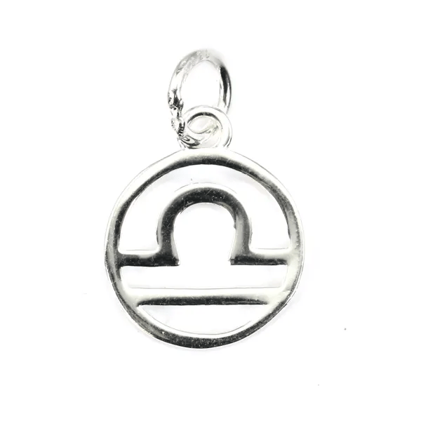 Sternzeichen Charm 10x15mm - Waage - 925er Silber x 1St