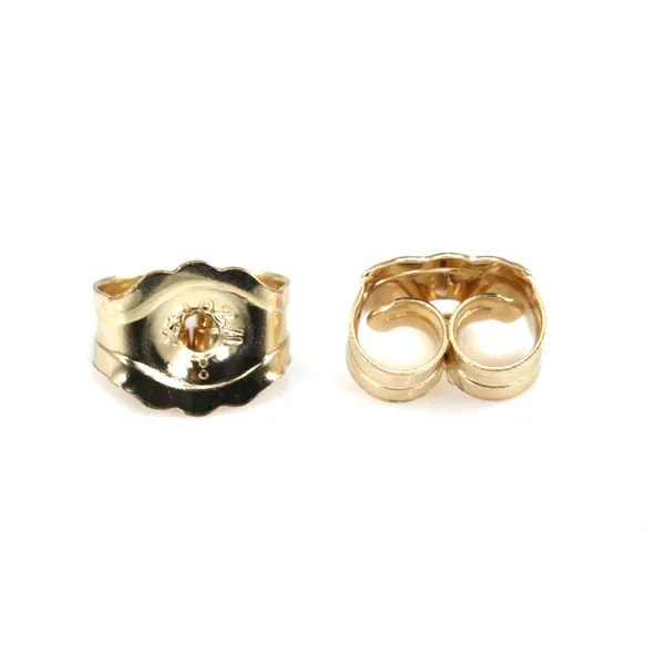 Earring Back earrings 3.8x4.6mm - Gold Filled x 4pcs
