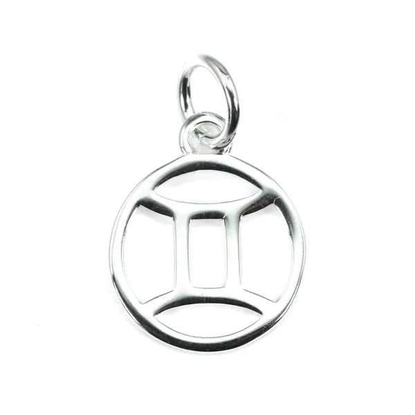 Breloque signe astrologique 10x15mm - Gémeaux - Argent 925 x 1pc