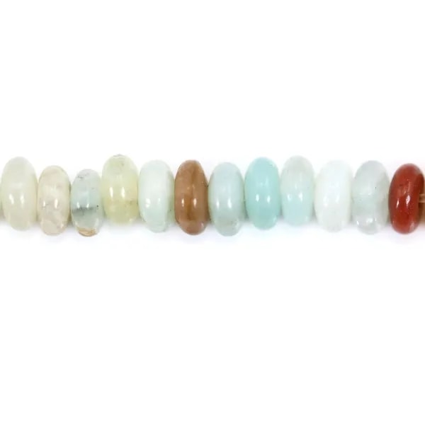 Amazonite rondelle - Heishi - 2x4mm x 39cm