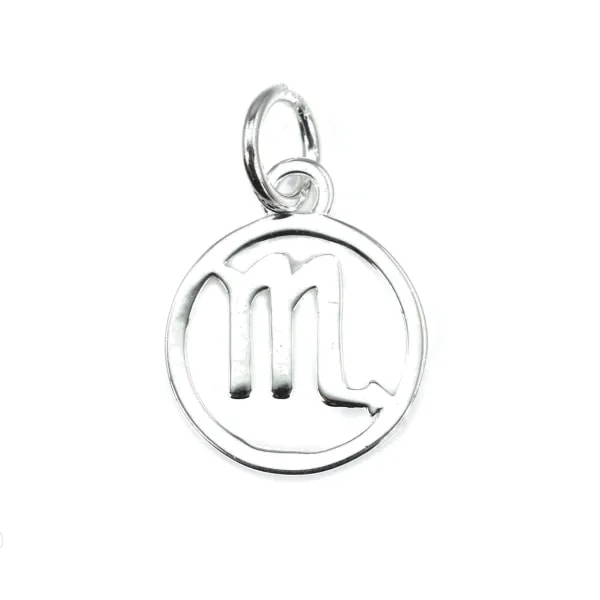 Sternzeichen Charm 10x15mm - Skorpion - 925 Silber x 1St