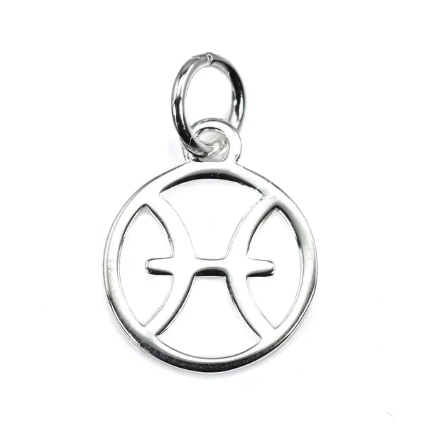 Sternzeichen Charm 10x15mm - Fische - 925er Silber x 1St