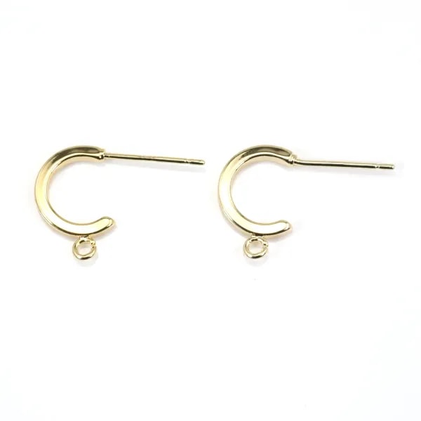Pin Creole to decorate 11mm - Gold x 2pcs