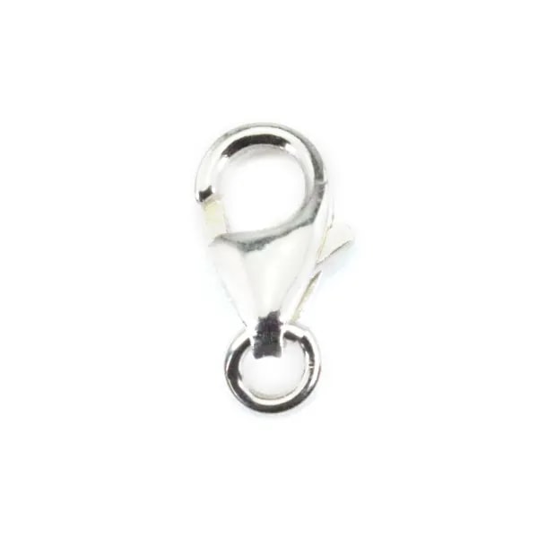 Chiusura a moschettone 4x7mm - Argento 925 x 2 pezzi
