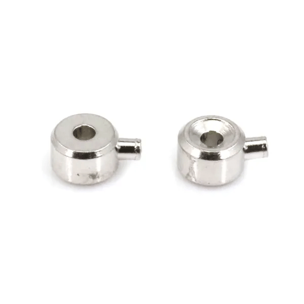 Perle rondelle à écraser 3mm - Argent 925 rhodié x 2pcs