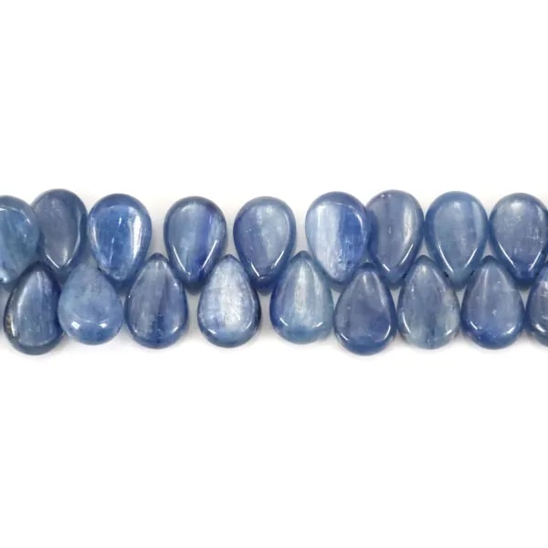 Cianite goccia piatta 8x12mm x 10cm (24 pezzi)
