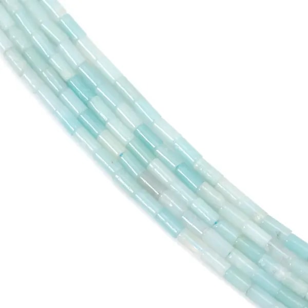 Amazonite tube 2x4mm x 39cm