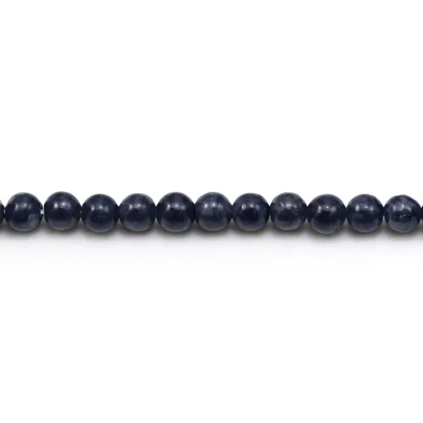 Round sapphire 4mm x 6pcs