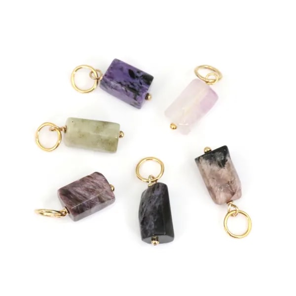 Charoite Baroque Pendant - Gold Filled x 1pc