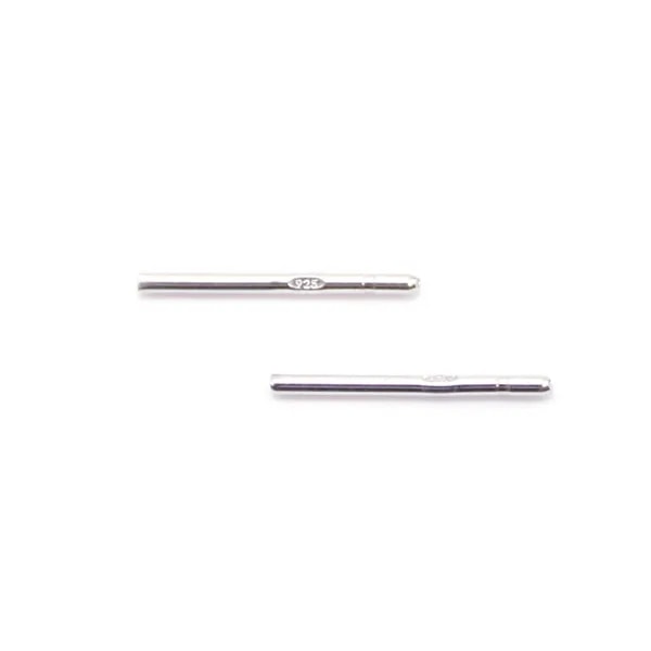 Post Tige Boucle d'oreille Argento 925 12mm x 6pcs