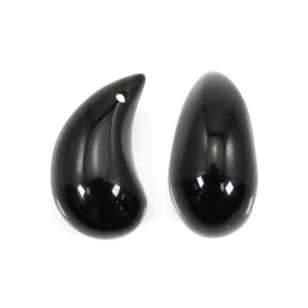 Pingente de Obsidiana em forma de gota 10x20mm x 1 unidade