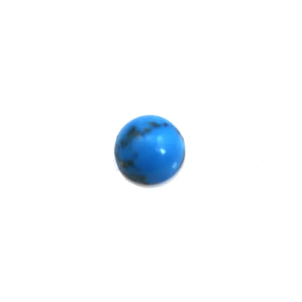 Reconstituted round turquoise cabochon 4mm x 10pcs