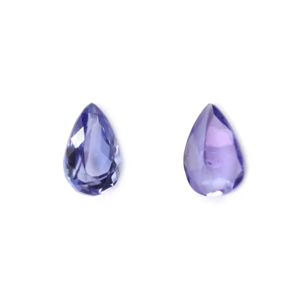 Tanzanite pear cut, 4x6mm x 1pc.