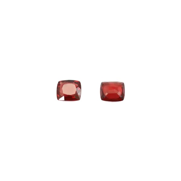 Spinello rosso da incastonare, taglio cuscino 4x5-5x6mm x 1pz
