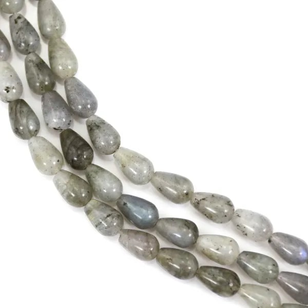 Labradorite goutte 6x9mm x 40cm