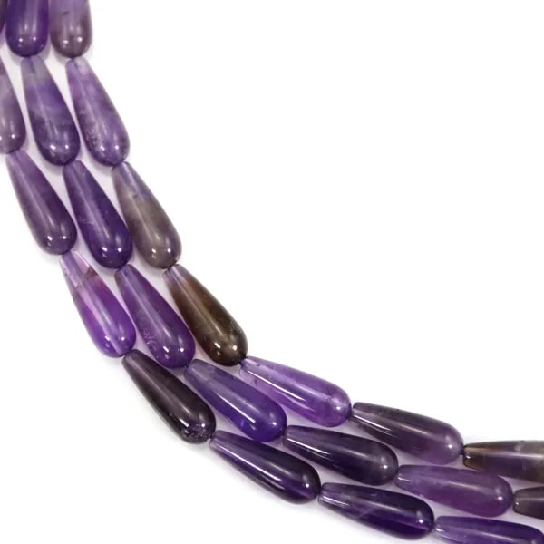 Amatista gota 6x16mm x 39cm
