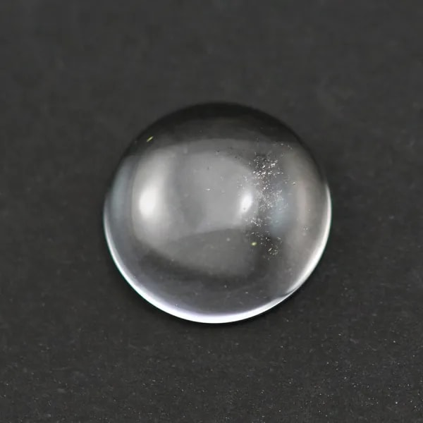 Cabochon Cristal de roche rond 12mm x 2pcs