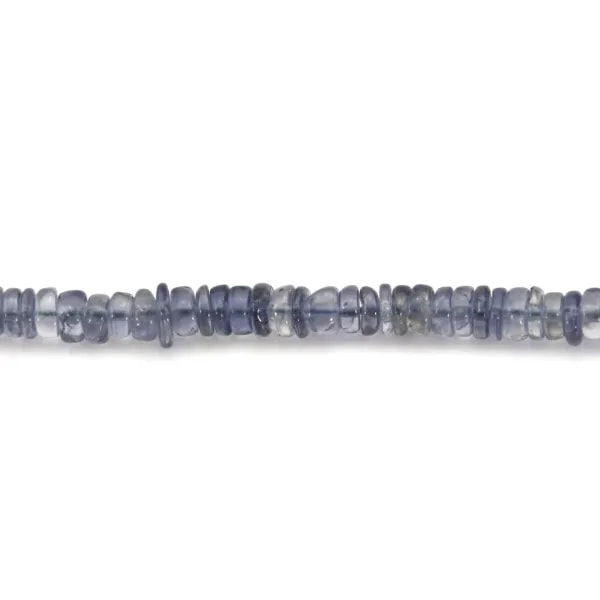 Cordierite (Iolite) rondelle heishi 5-6mm x 40cm

Cordierite (Iolite) rondelle heishi 5-6mm x 40cm