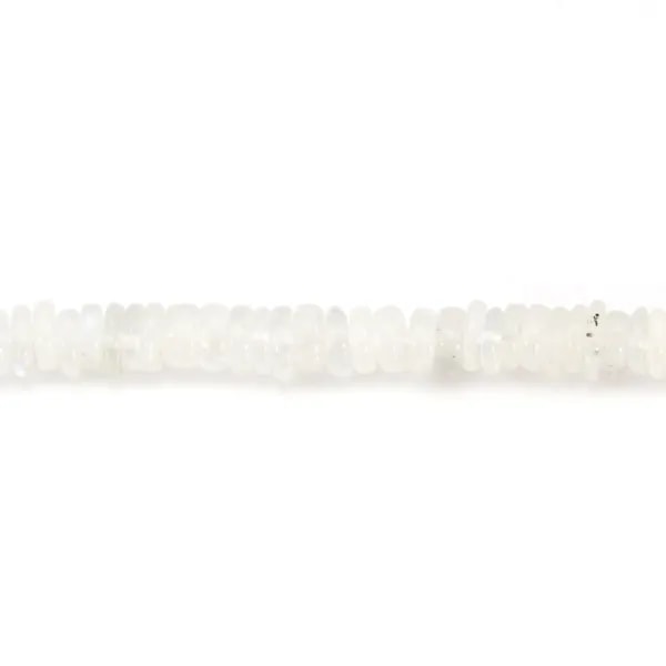 Moonstone rondelle heishi 5-6mm x 40cm