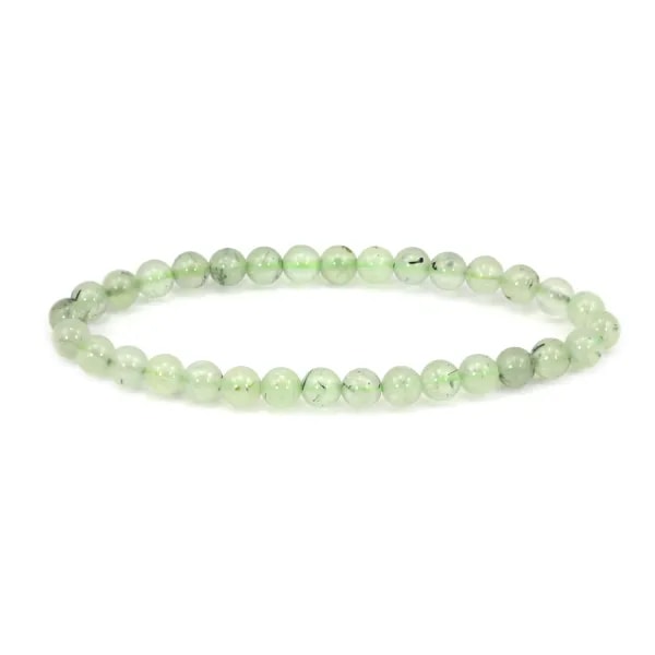 Prehnite bracelet round 6mm - Elastic x 1pc