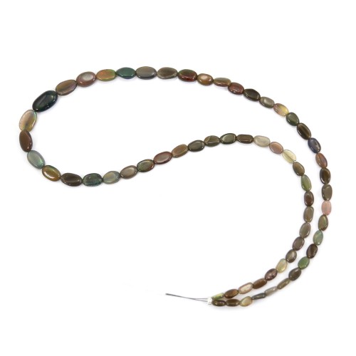 Opala etíope negra tratada oval barroca x 40cm