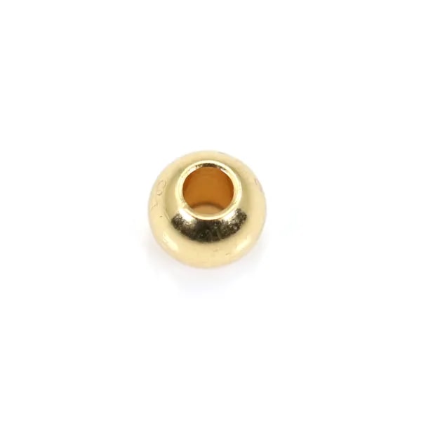 Perle Kugel 6mm - Edelstahl 304 vergoldet x 10 Stück