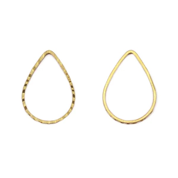 Spacers drop in raw brass 7x10mm x 20pcs