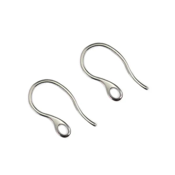 Crochet d'oreilles 11x22mm - Acier Inox 304 x 6pcs