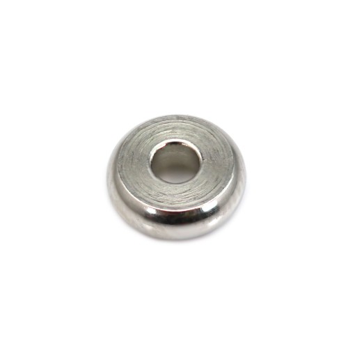 Round Heishi Beads 2x6mm - Stainless Steel 304 x 20pcs
