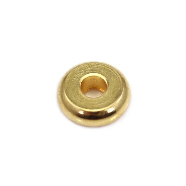 Round Heishi Beads 2x6mm - Stainless Steel 304 Gold x 10pcs