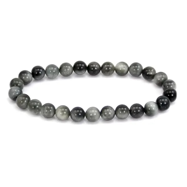 Bracciale Occhio di Aquila tondo 8mm - Elastico x 1pz