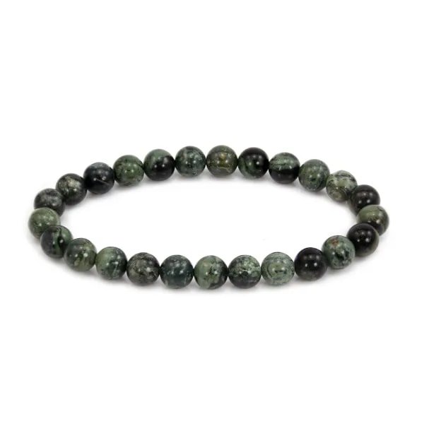 Pulseira de Jasp Kambaba redonda 8mm - Elástico x 1 unidade