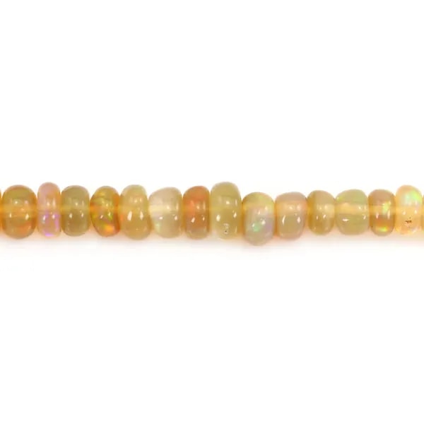 Opale etiope miele tonda 3-5mm x 42cm