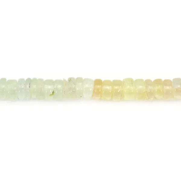 Prehnite multicolore sfumata, rondelle heishi 4-5mm x 40cm