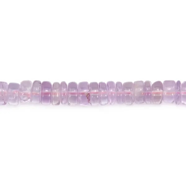 Ametista chiara a rondella heishi 5-6mm x 40cm