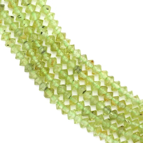 Peridot Rondelle Facettiertes Rondell 2x3mm auf Draht 39cm