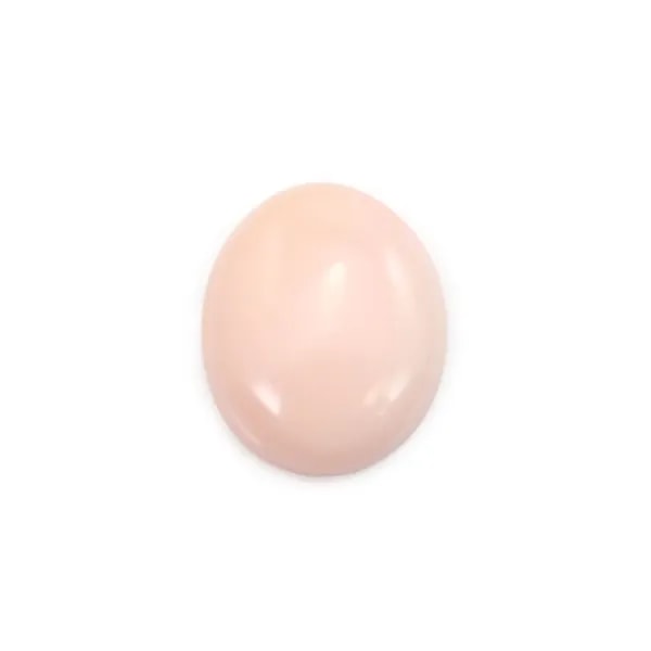 Cabochon di conchiglia rosa ovale 10x12mm x 1 pezzo